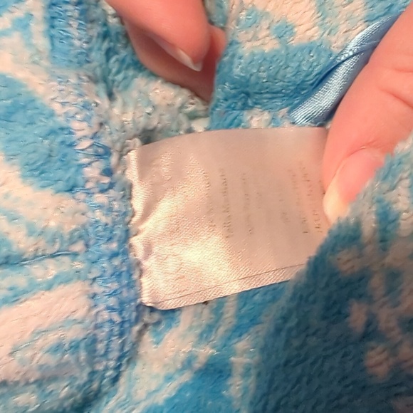 Light Blue and White Drawstring Ribbon Pajama Pants - Picture 5 of 6